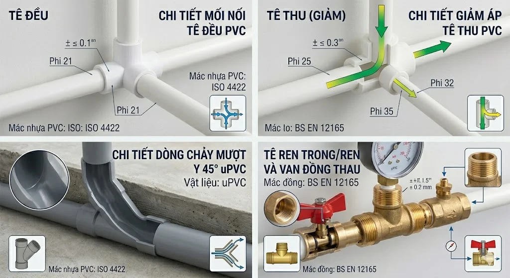 Ứng dụng của cút nước ba chạc