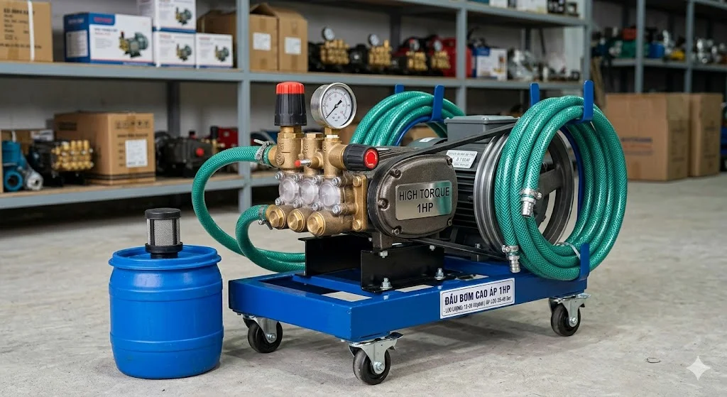 Cấu tạo và nguyên lý hoạt động của đầu bơm cao áp 1 HP