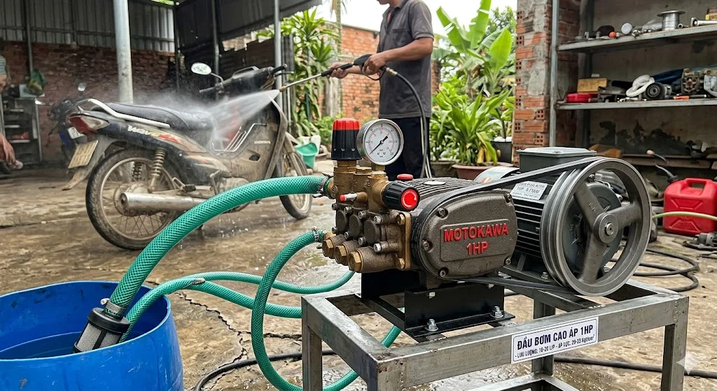 Khái niệm đầu bơm cao áp 1 HP và đặc điểm nổi bật