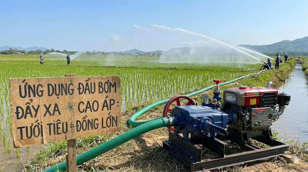 Ứng dụng của bơm đẩy xa trong thực tế