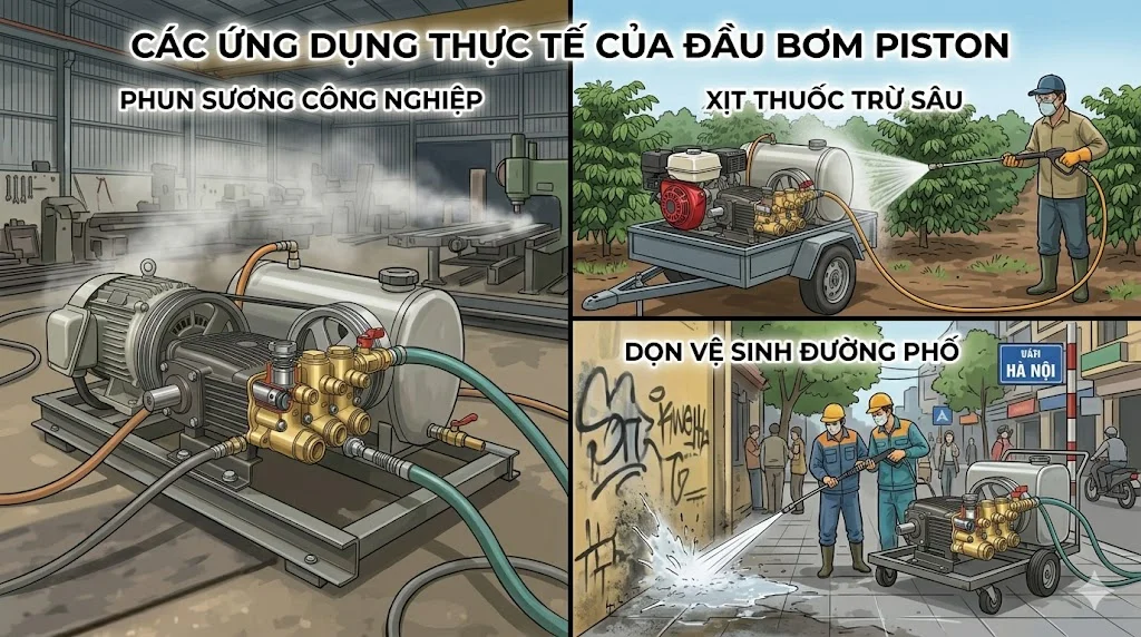 Các thông số kỹ thuật quan trọng của đầu bơm cao áp