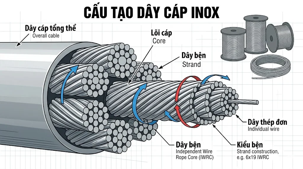 Phân loại dây cáp phổ biến