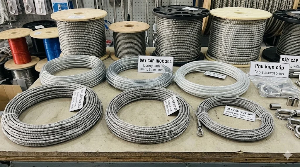 Khái niệm dây cáp inox