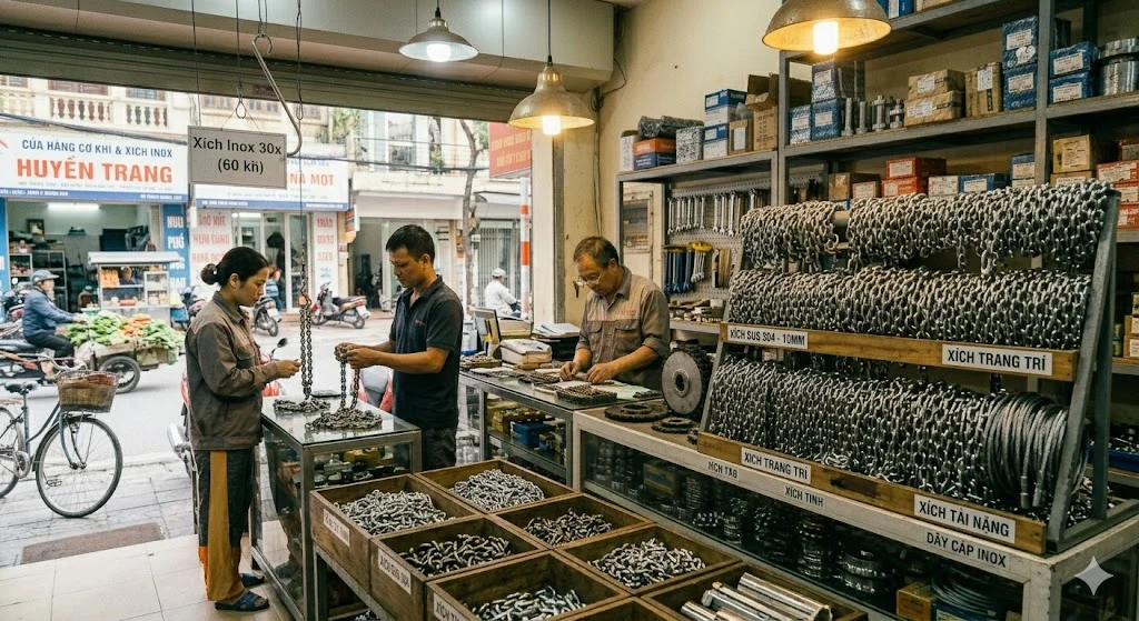 Kinh nghiệm mua xích inox tại Hà Nội
