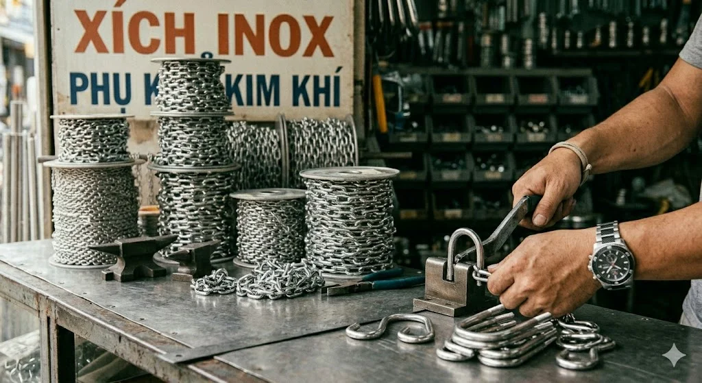 Kinh nghiệm mua xích inox tại Hồ Chí Minh