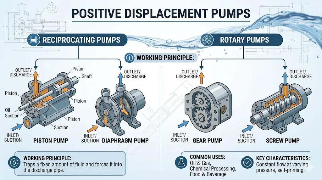 Displacement pump là gì và đặc điểm nổi bật