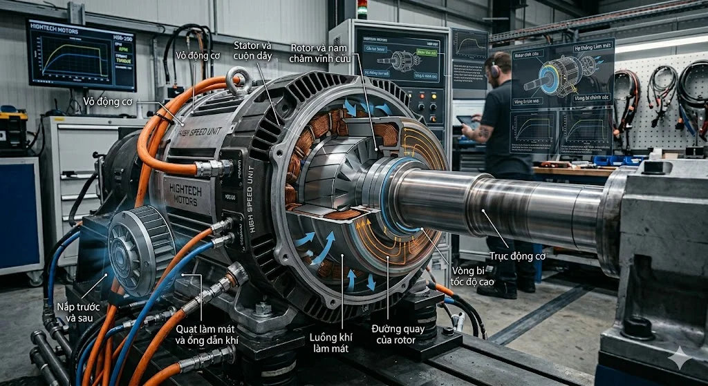 Cấu tạo và nguyên lý hoạt động của động cơ tốc độ 