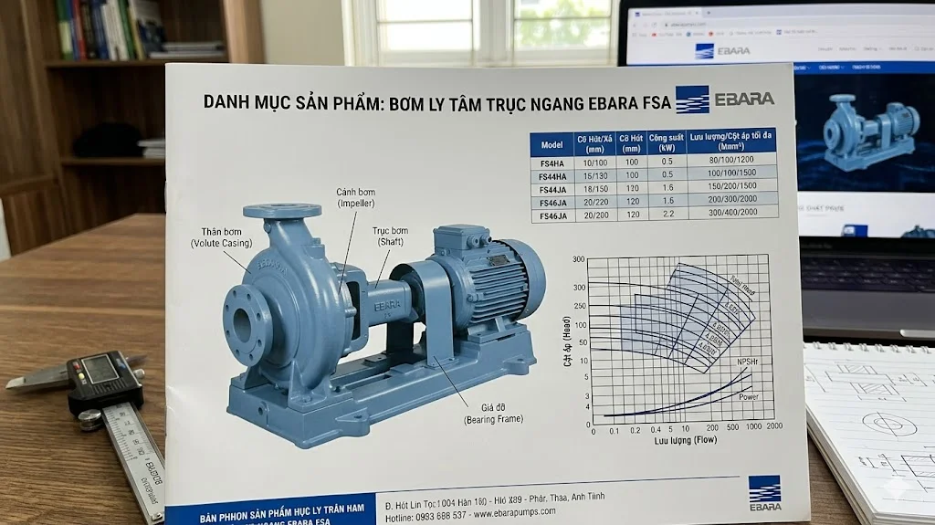Đặc điểm của dòng bơm Ebara FSA