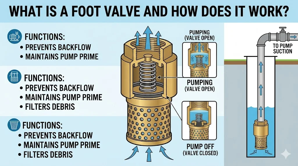 Cấu tạo và nguyên lý hoạt động của foot van