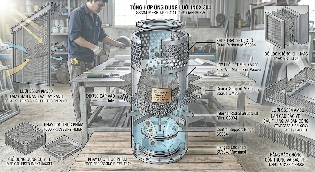 Cách chọn lưới inox 304 theo giá và nhu cầu