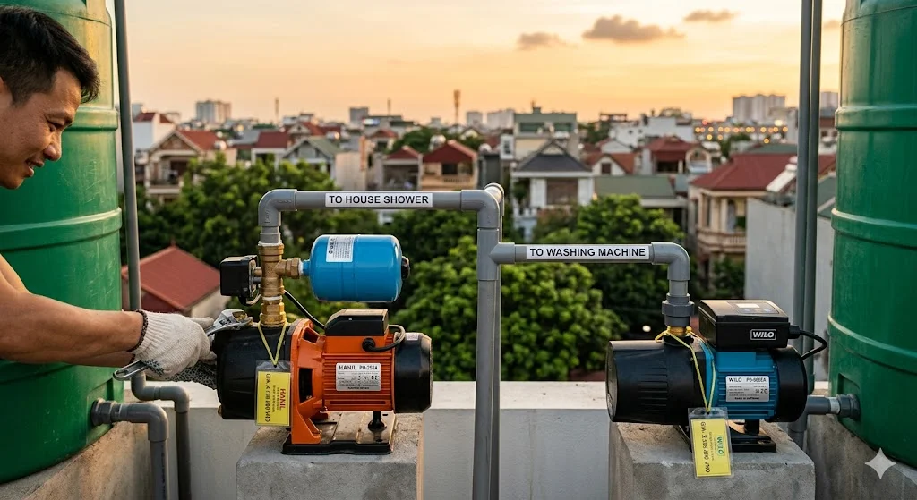 Giá bơm tăng áp hiện nay bao nhiêu