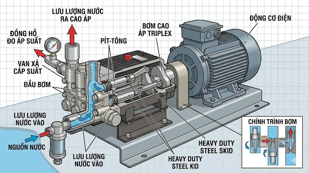 Cấu tạo và nguyên lý hoạt động của High Pressure Pump