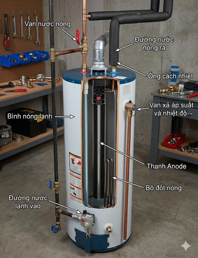 Cấu tạo và nguyên lý hoạt động của hot water valve