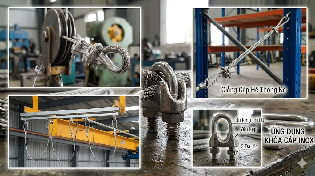 Cách chọn khóa cáp inox đúng kỹ thuật