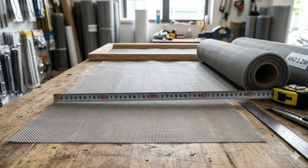 Lưới chắn muỗi 20 mesh 1m 1.2m là gì