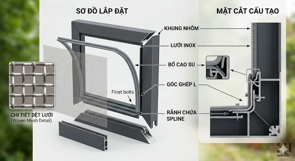 Đặc điểm nổi bật của lưới chống muỗi dây 0.35