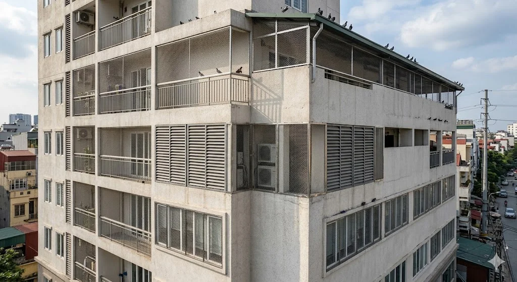 Ứng dụng thực tế của lưới chắn chim