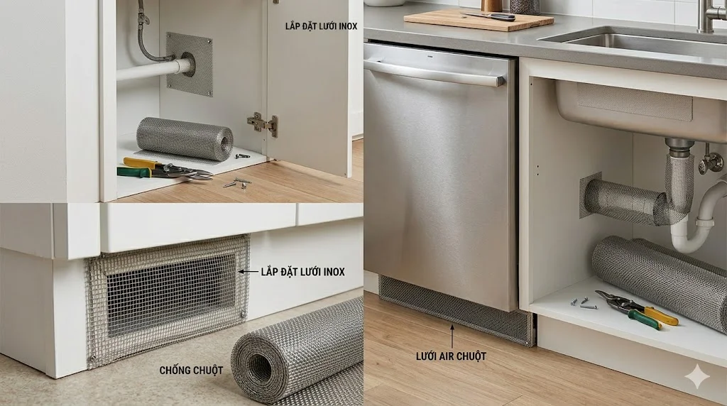 Ứng dụng thực tế của lưới chắn chuột