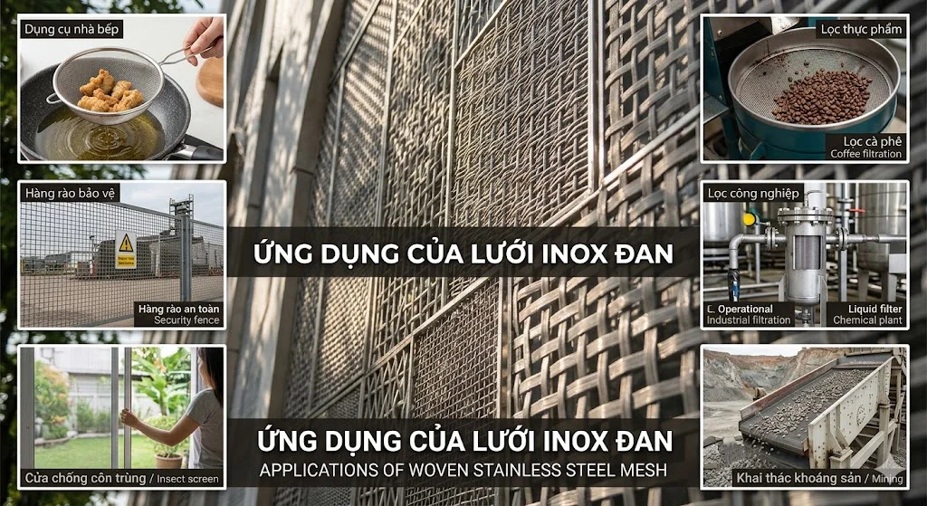 Ứng dụng của lưới đan