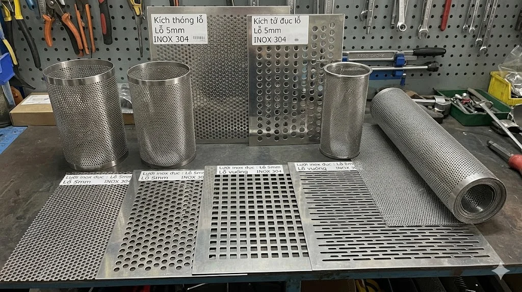 Phân loại lưới inox lỗ phổ biến