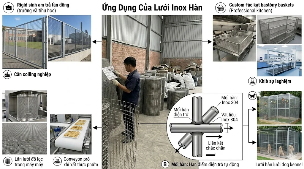 Ứng dụng của lưới hàn