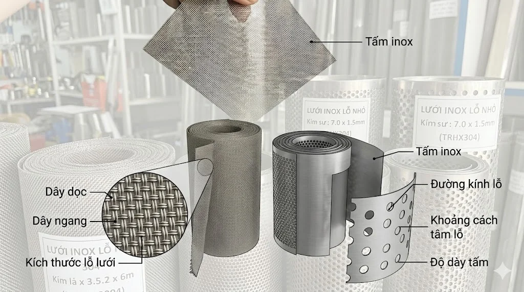 Phân loại lưới lỗ nhỏ