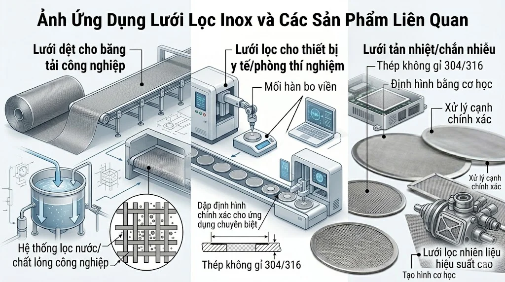 Ứng dụng của lưới lọc 