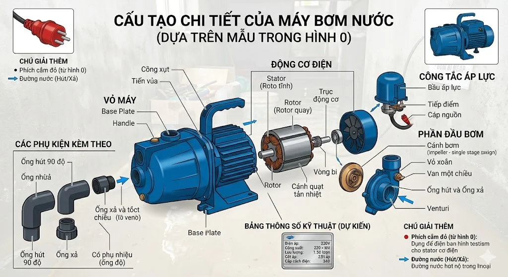 Nguyên nhân khiến máy bơm ngập nước