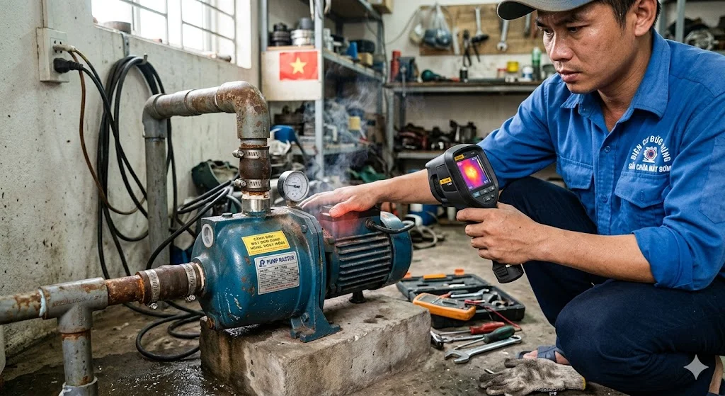 Máy bơm bị nóng là gì và dấu hiệu nhận biết