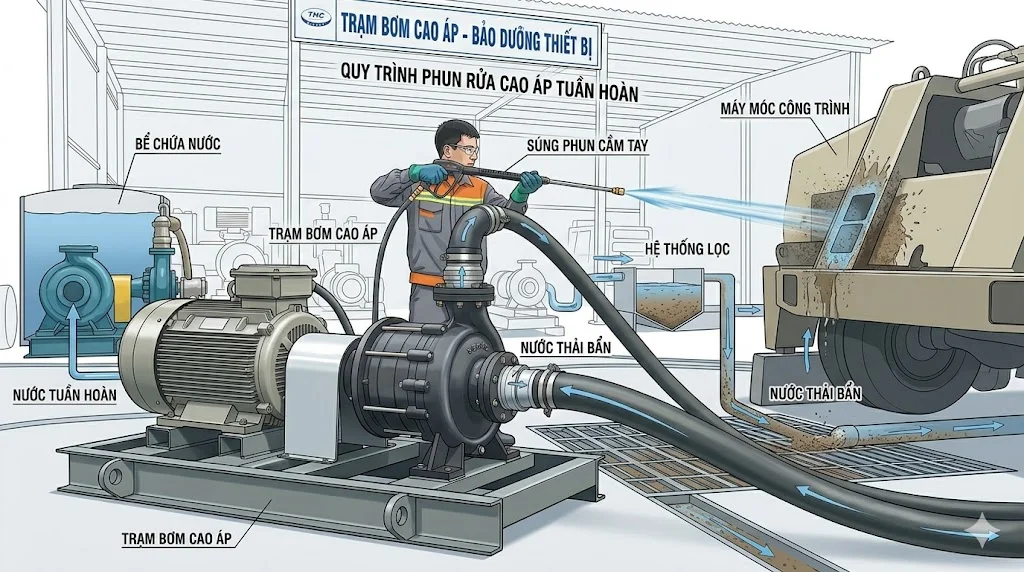 Cách chọn máy bơm cao áp đúng kỹ thuật
