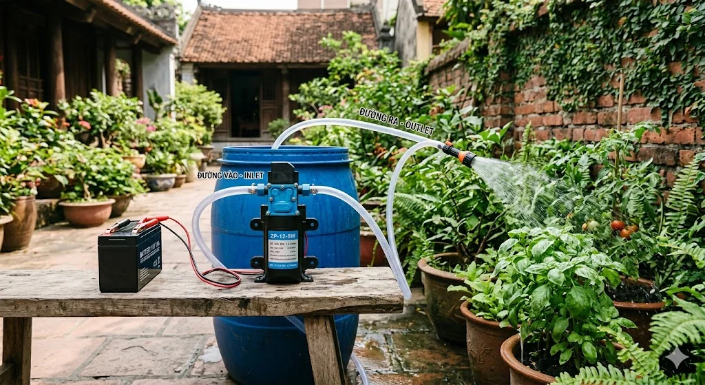 Khái niệm máy bơm điện 1 chiều