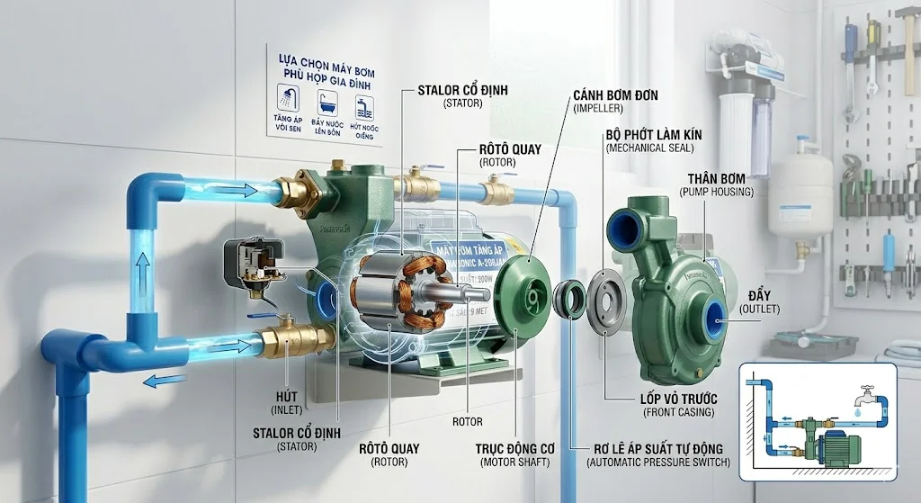 Các loại máy bơm nước phổ biến hiện nay