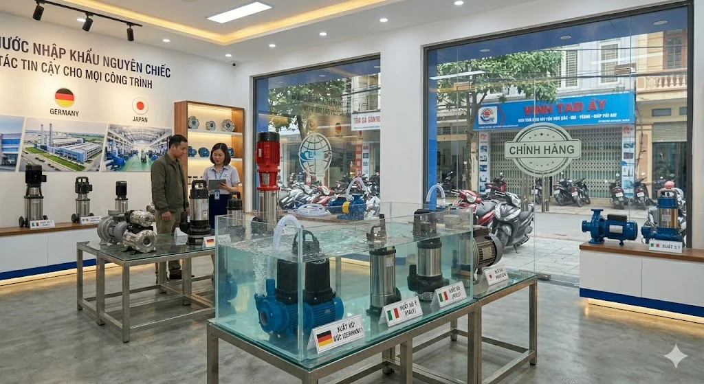 Cách chọn máy bơm nước nhập khẩu nguyên chiếc đúng kỹ thuật