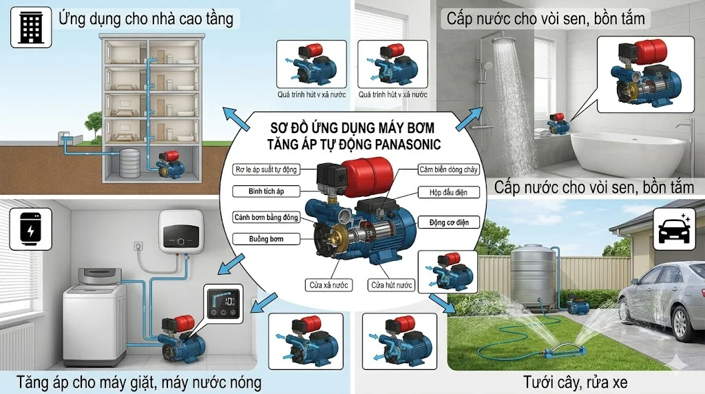 Các thông số kỹ thuật quan trọng của máy bơm tăng áp 