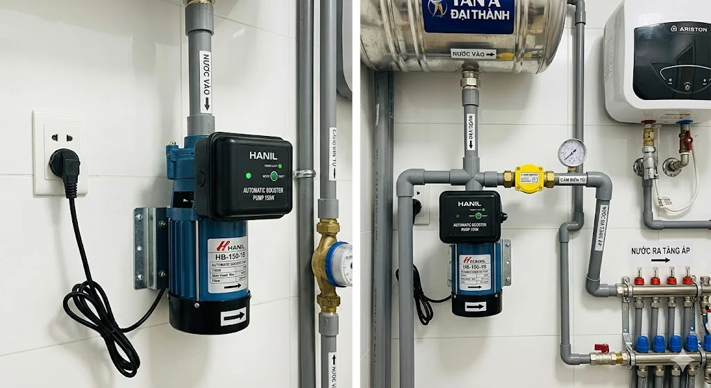 Máy bơm tăng áp là gì và đặc điểm nổi bật
