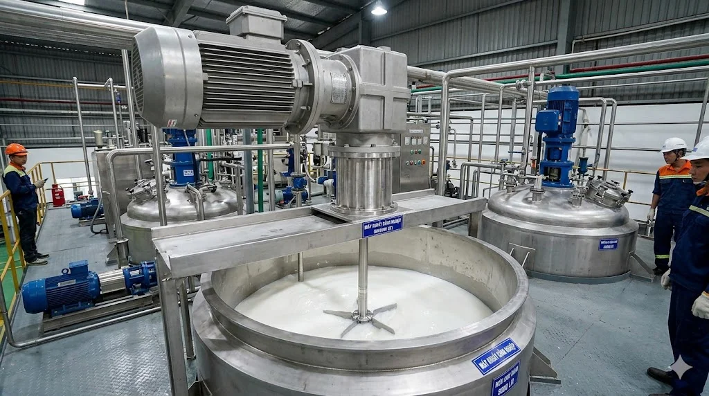 Phân loại máy quấy công nghiệp phổ biến