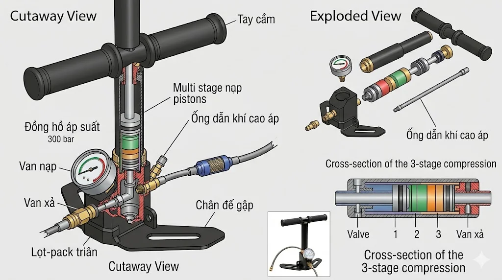 Cấu tạo và nguyên lý hoạt động của PCP Pump 300 bar