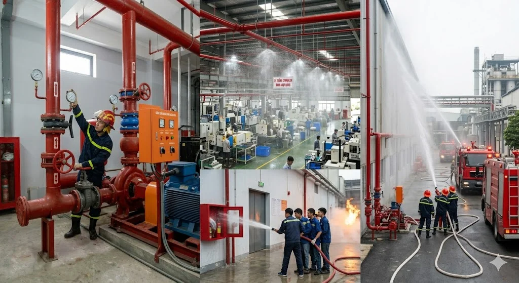 Tiêu chuẩn thiết kế phòng bơm nước chữa cháy