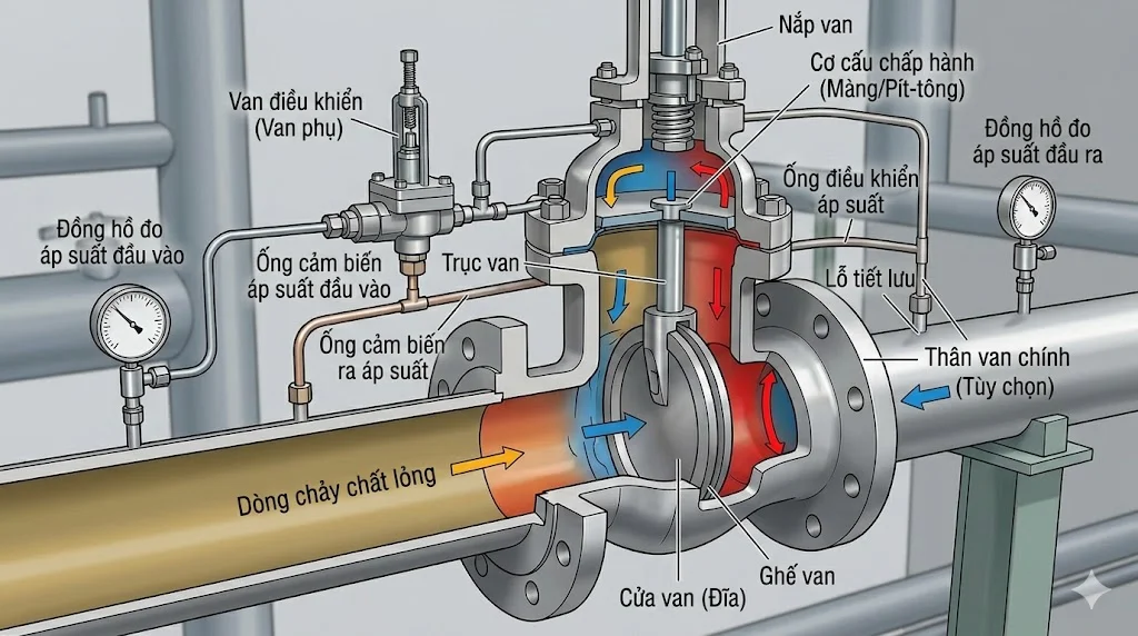 Cấu tạo và nguyên lý hoạt động của pilot gate valve