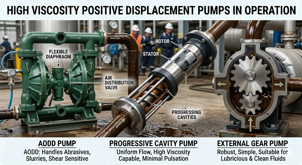 Cấu tạo của pump high viscosity