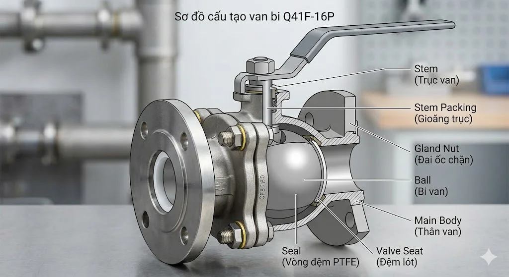 Cách chọn van Q41F - 16P đúng kỹ thuật