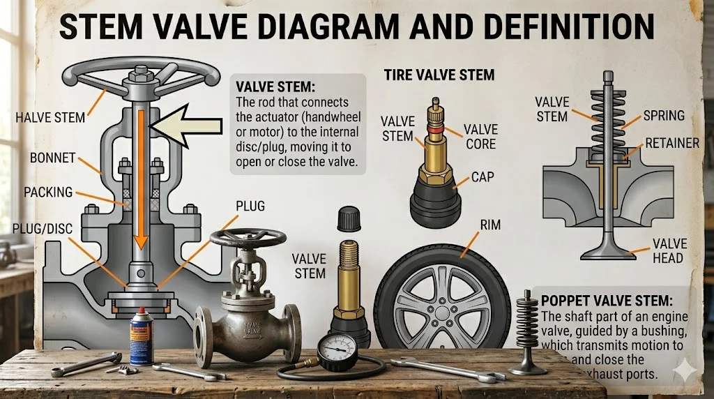 Cấu tạo của stem van