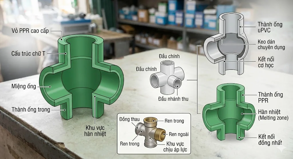 Cấu tạo và nguyên lý hoạt động của tê ống 