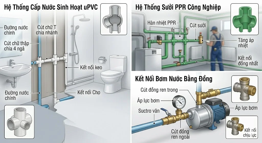 Các thông số kỹ thuật quan trọng của tê ống 