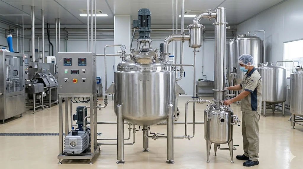 Khái niệm thiết bị cô đặc chân không có cánh khuấy và đặc điểm nổi bật