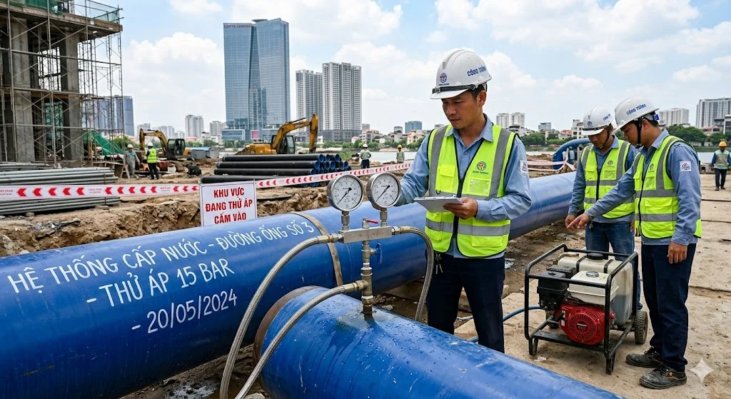 Khái niệm thử áp trong đường ống