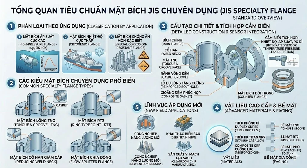 Bảng tra kích thước bích JIS phổ biến (tham khảo)