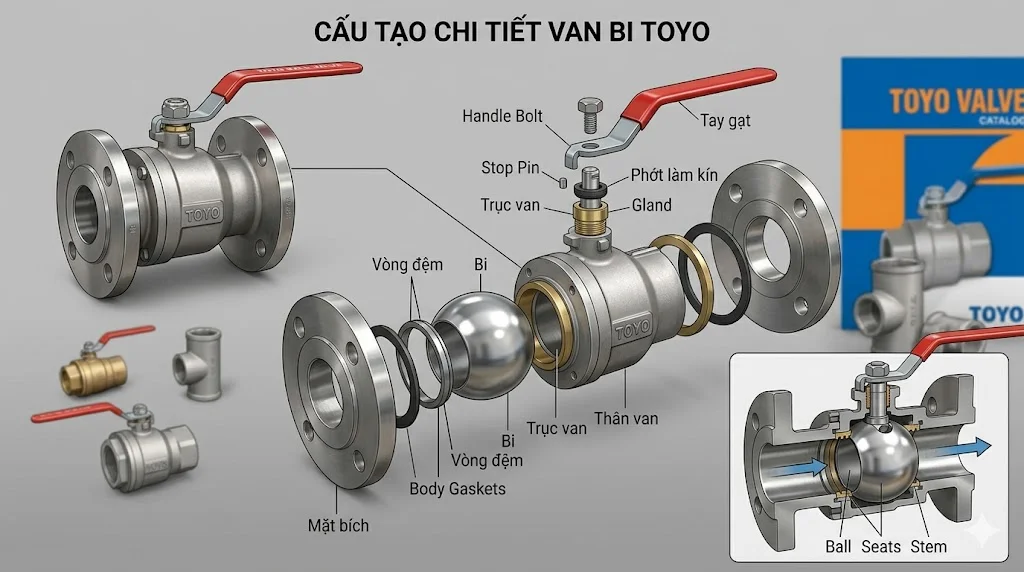 Cấu tạo và nguyên lý hoạt động của Toyo valve
