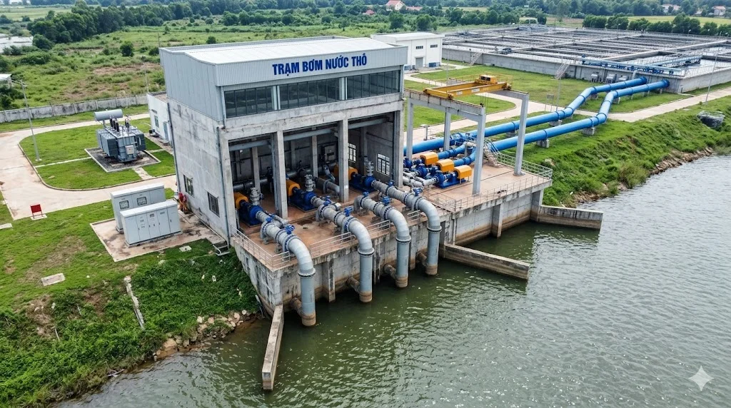 Khái niệm trạm bơm thô và đặc điểm nổi bật