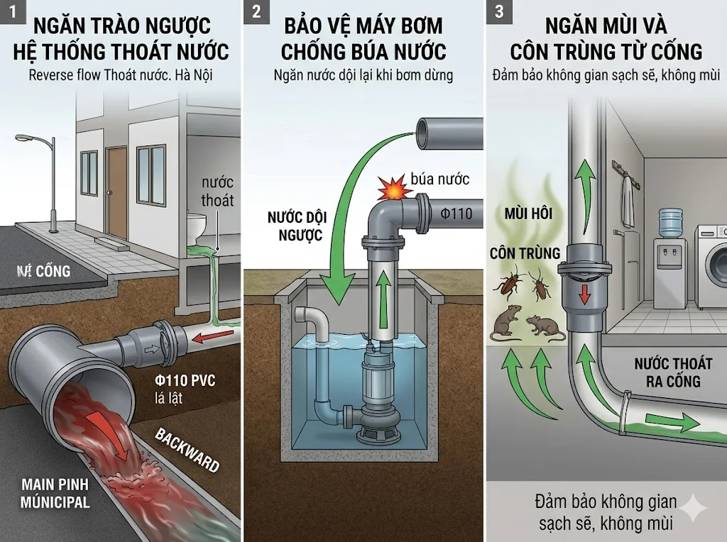 Cách chọn van 1 chiều DN 110 đúng kỹ thuật